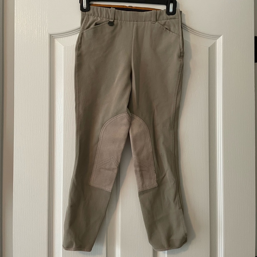 Kids Ovation Side Zip Tan Jodhpurs